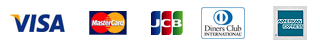 画像：VISA、MASTER、JCB、DINERS、AMERICAN EXPRESS
